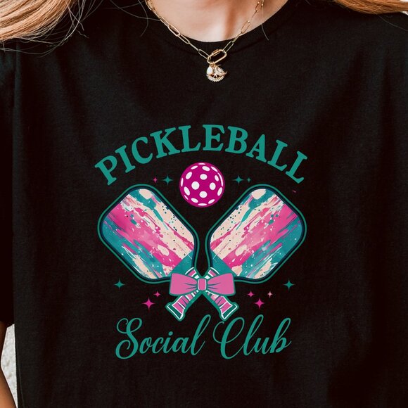 Pickleball Social Club Unisex Cut Softstyle Shirt - Various Sizes - Picture 1 of 2